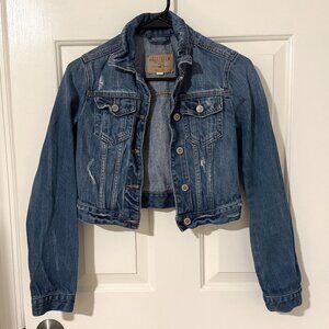 Cropped Fitted Hollister Jean Jacket Size XS